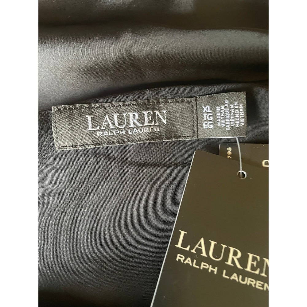 Lauren Ralph Lauren Women Old Money Satin Asymmetrical‎ Cutout Blouse Size XL - Picture 4 of 11